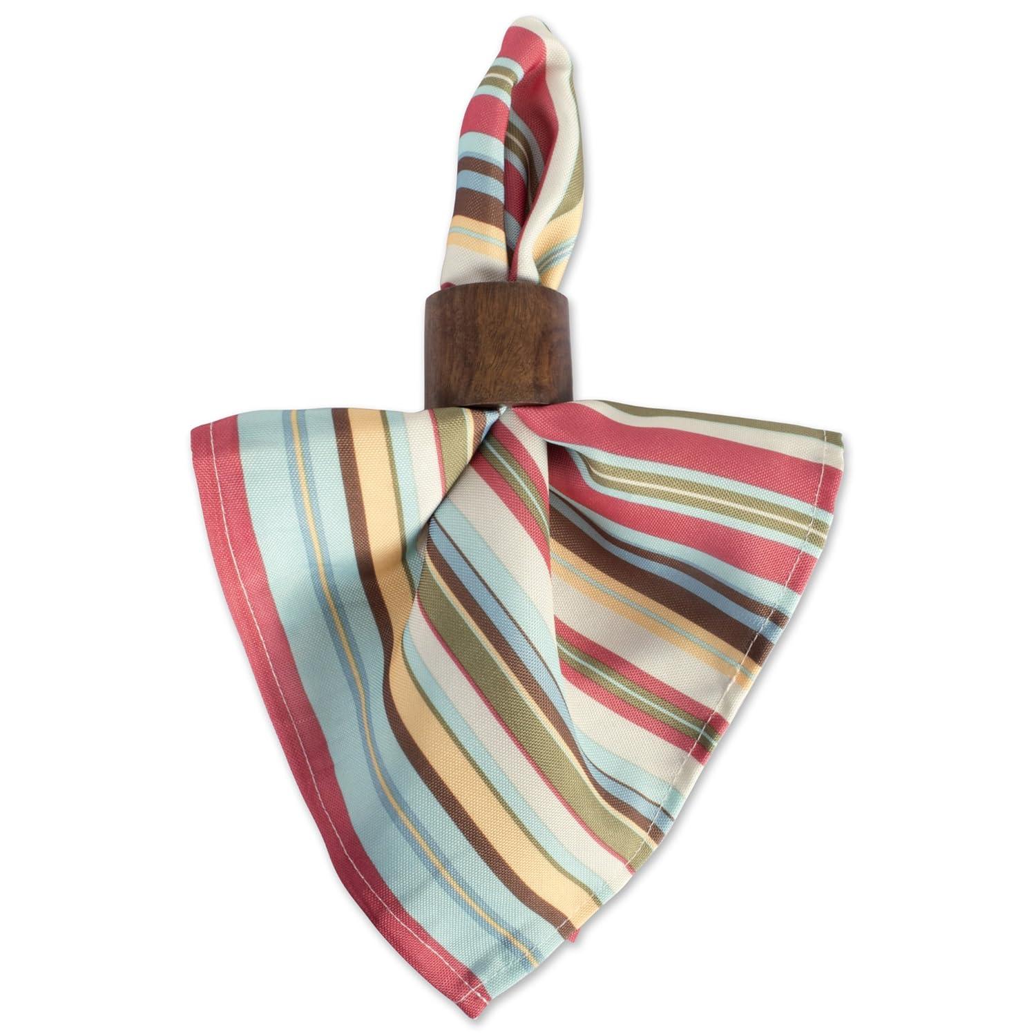 Casa Polyester Floral Square Napkin (Set of 6)