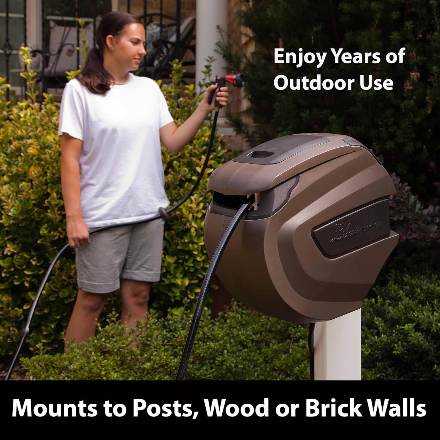 Liberty Garden Plastic Wall Mounted Hose Reel