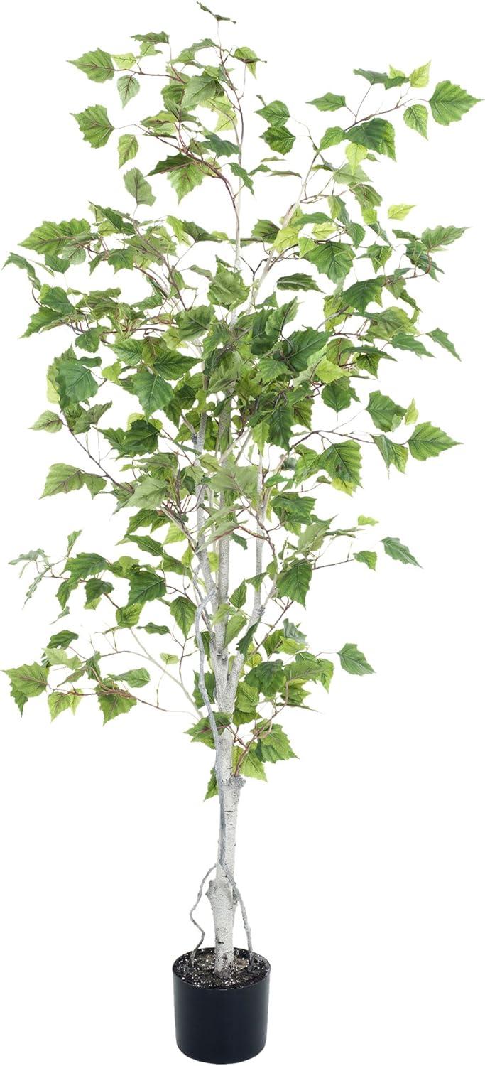 Lush Birch Inspired 60" Artificial Floor Plant in Pot