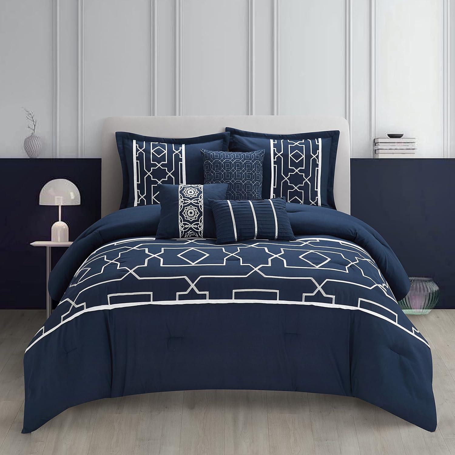 Nanshing America, Inc Tonya Microfiber 6 Piece Comforter Set