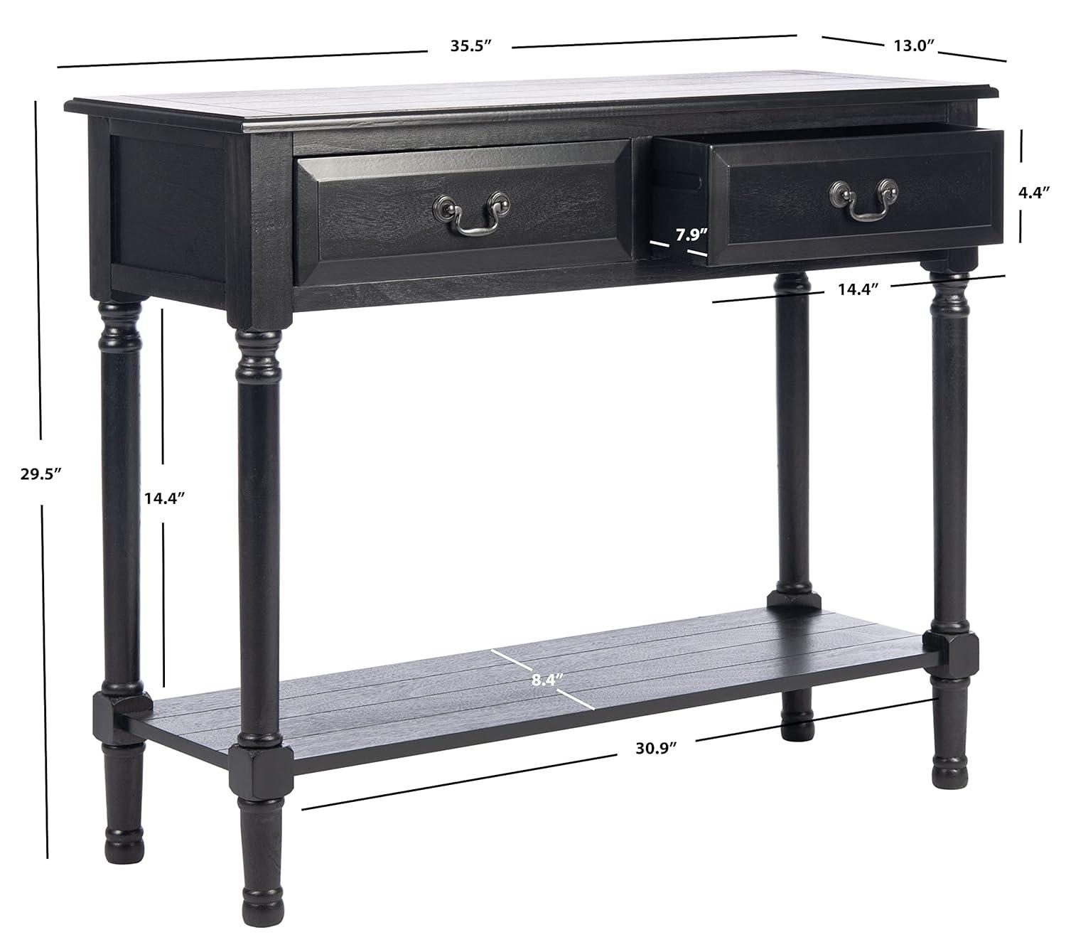 Primrose 2 Drawer Console Table - Distressed White - Safavieh