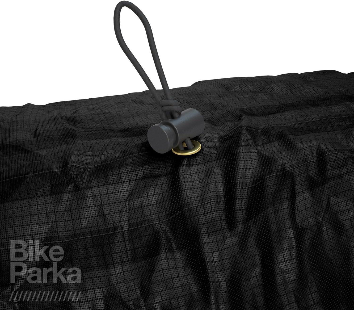 BikeParka Bike Covers Stash Durable Very Tough Fabric Fits handlebars up to 65cm