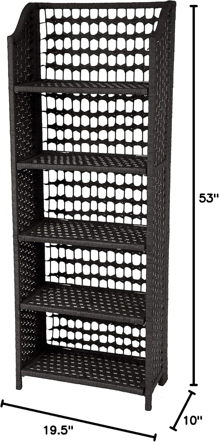 Johns 53" H x 19.5" W Natural Fiber Shelves