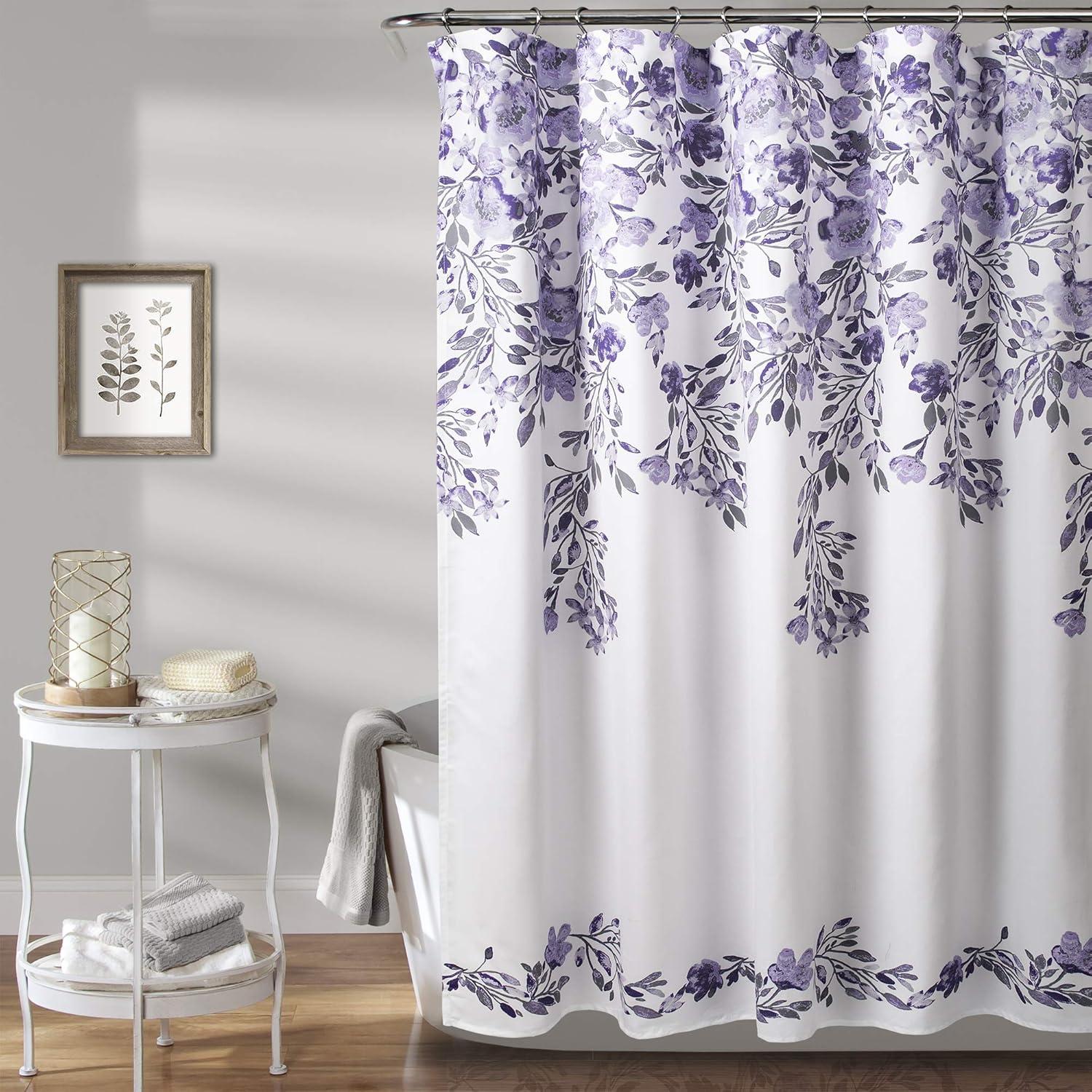 Lush Decor Tanisha Floral Shower Curtain