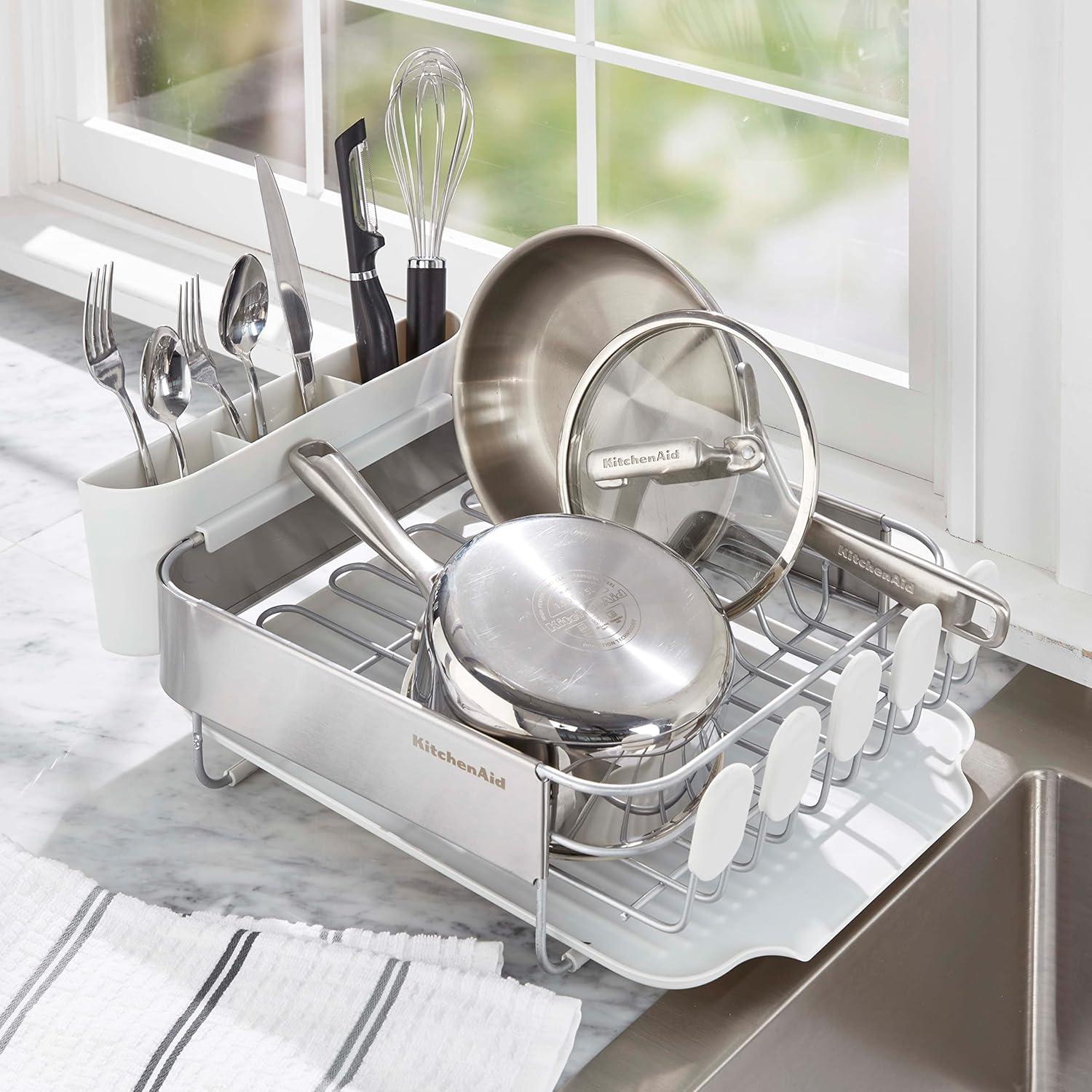 KitchenAid® KitchenAid® Compact Stainless Steel Dish Rack, 16.06-Inch