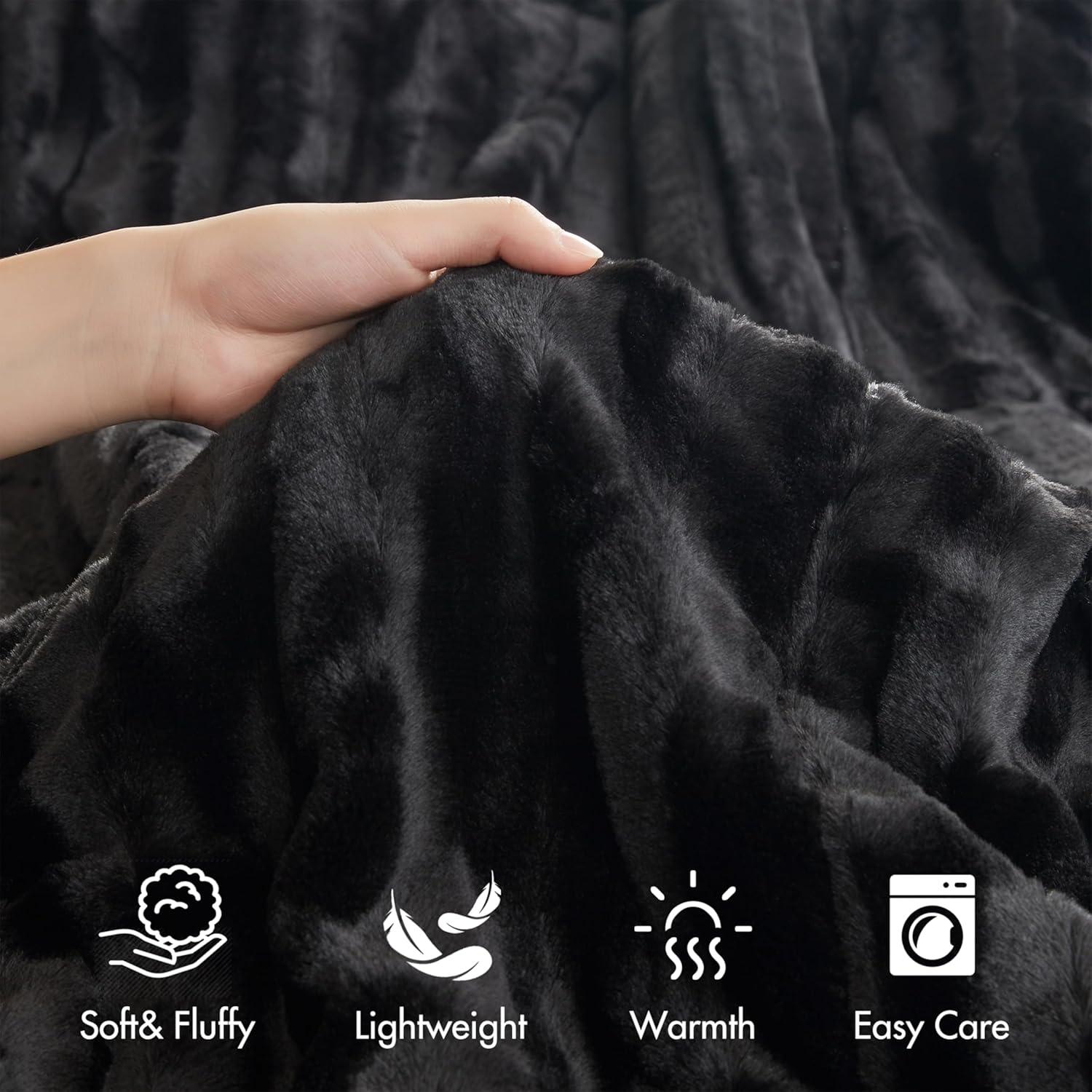 Madison Park Faux Fur 3 Piece Comforter Set