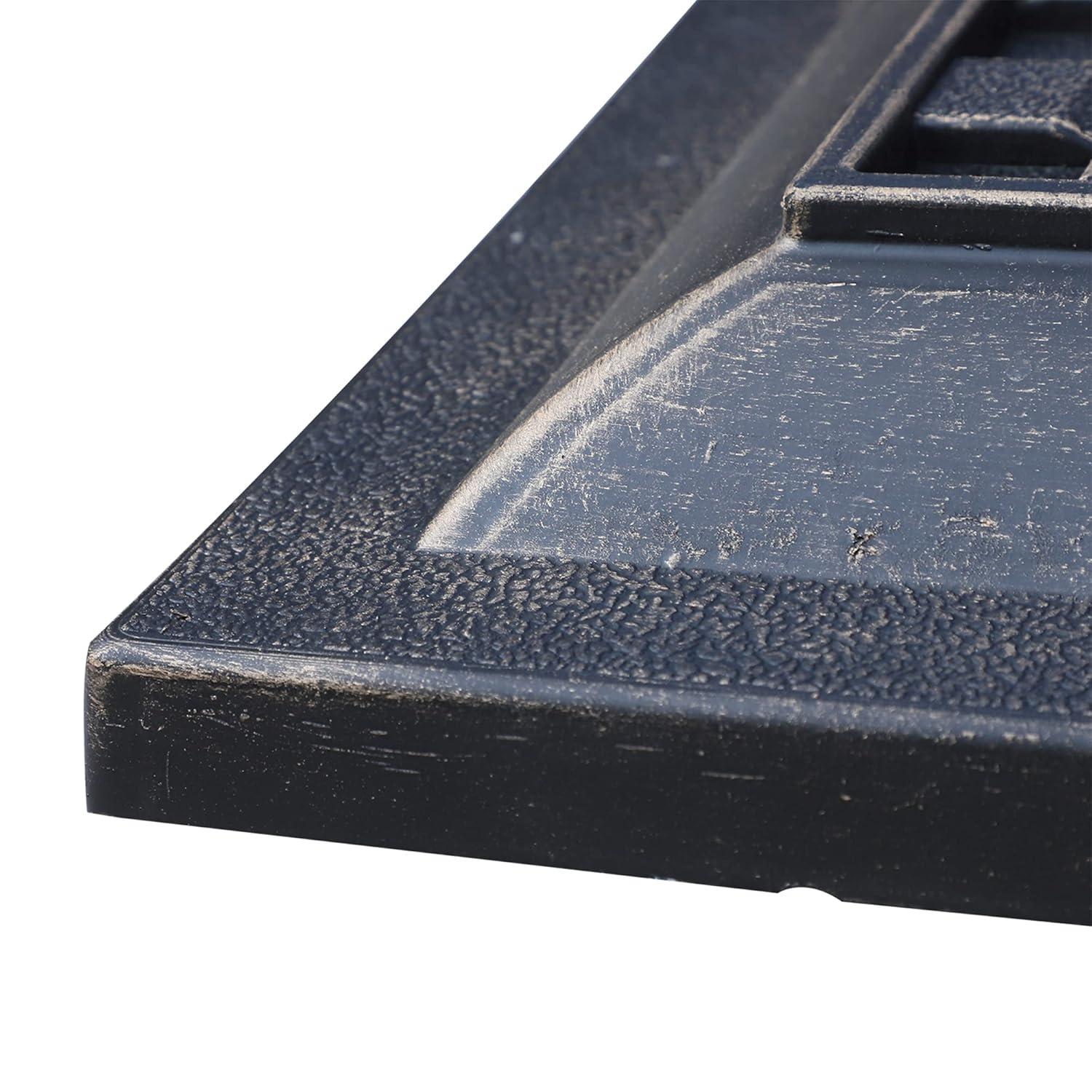 Outsunny 20 lbs Patio Market Umbrella Base Stand Resin Parasol Holder Square with Beautiful Decorative Pattern, for Φ1.5", Φ1.89" Pole