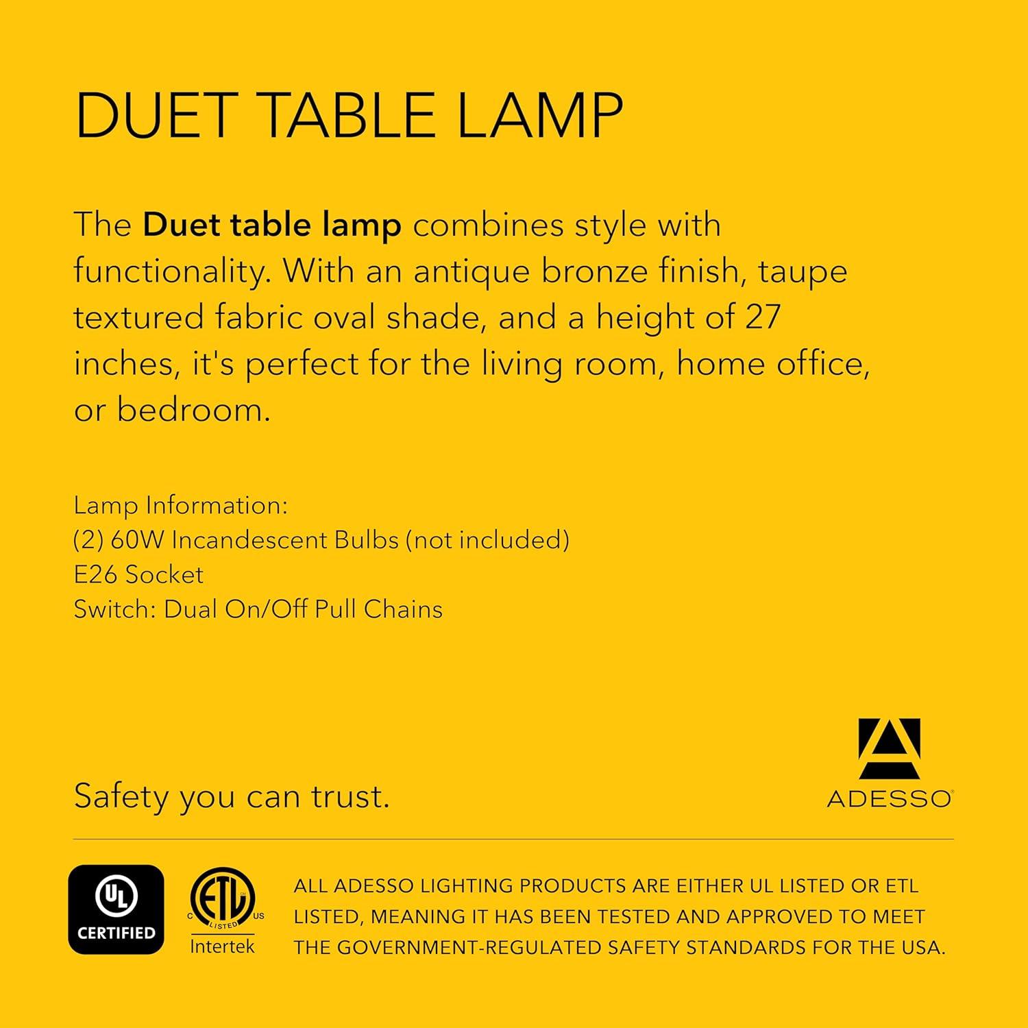 Tuppence Metal Table Lamp (27")