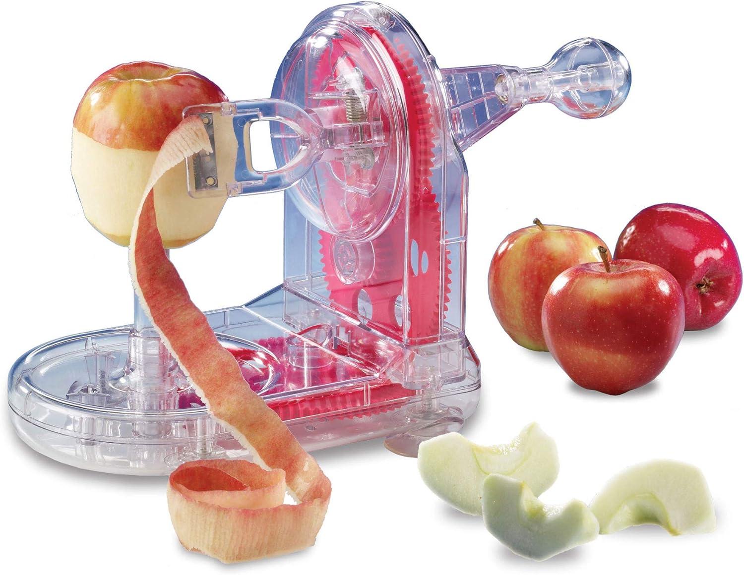 Transparent Plastic Apple Peeler with Corer Slicer