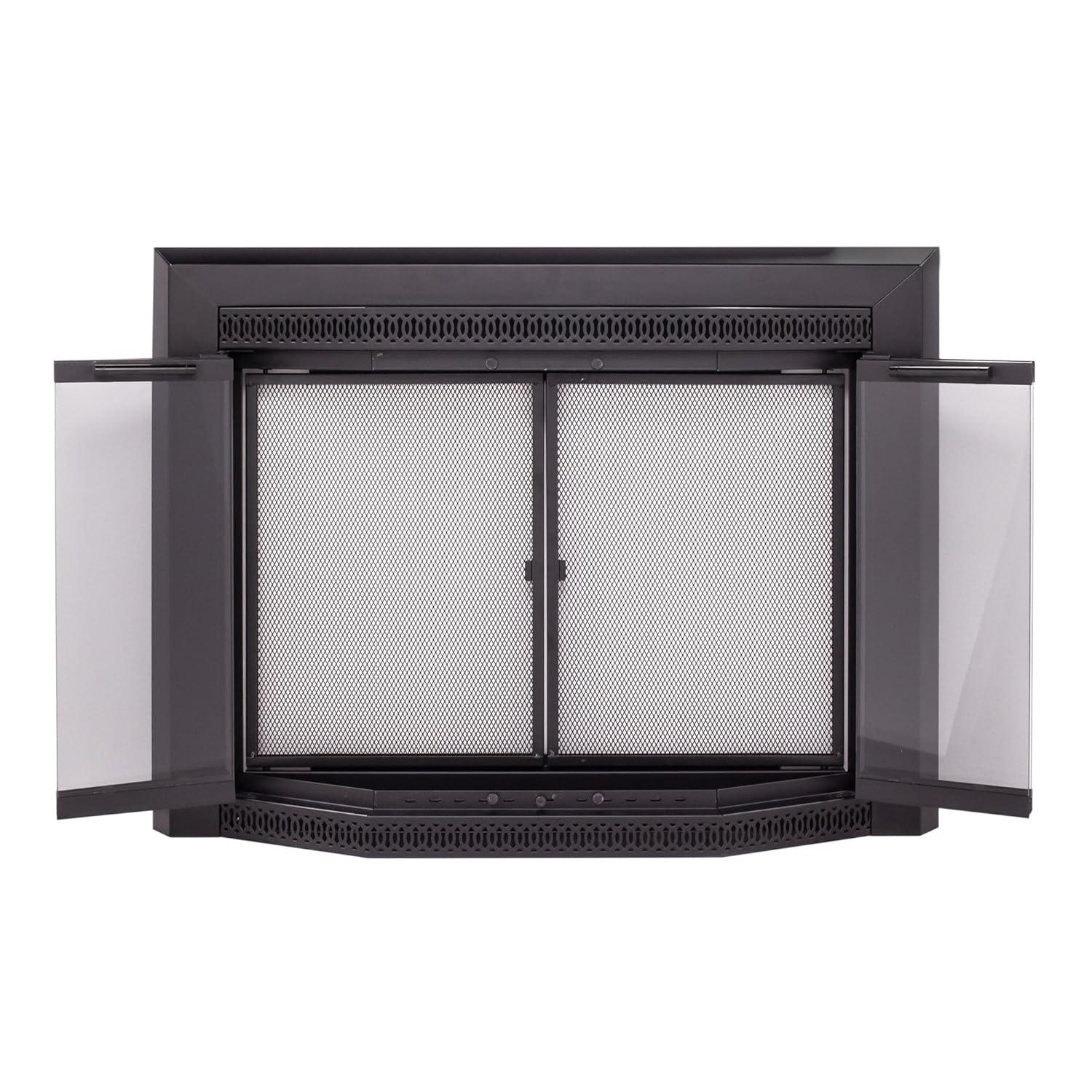 Gavin Small Heritage Brass Fireplace Glass Doors