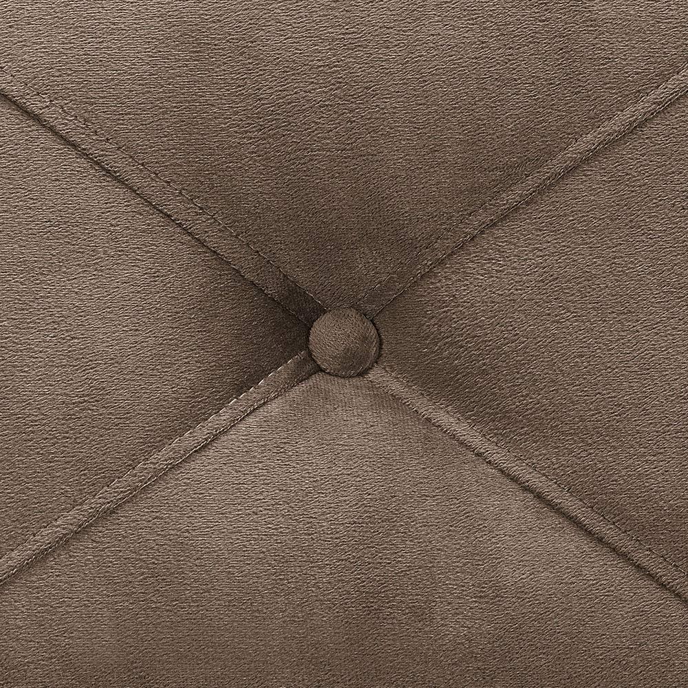 Harvard Brown Microfiber Accent Chair with Wood Frame