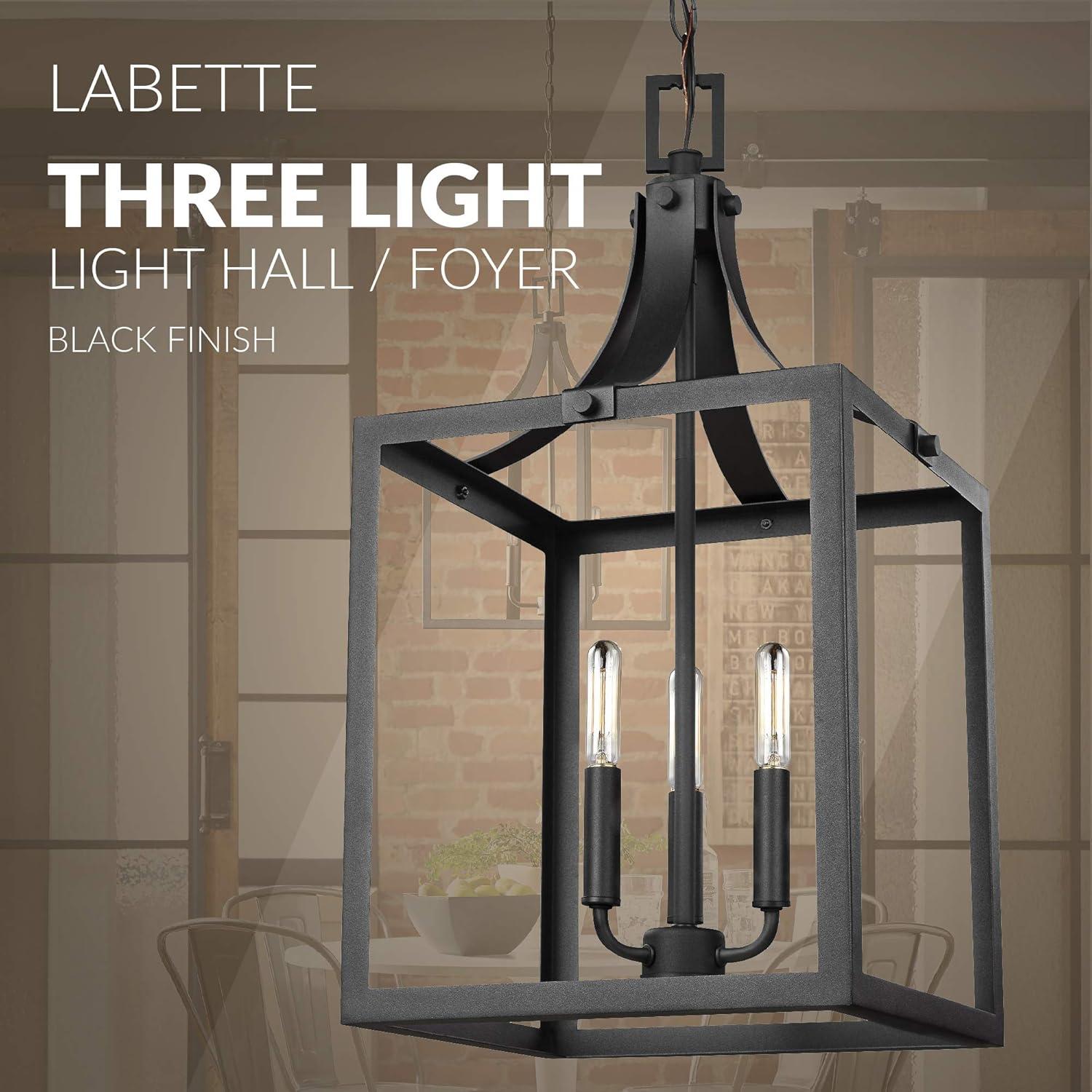 Labette Black Medium 3-Light Farmhouse Pendant