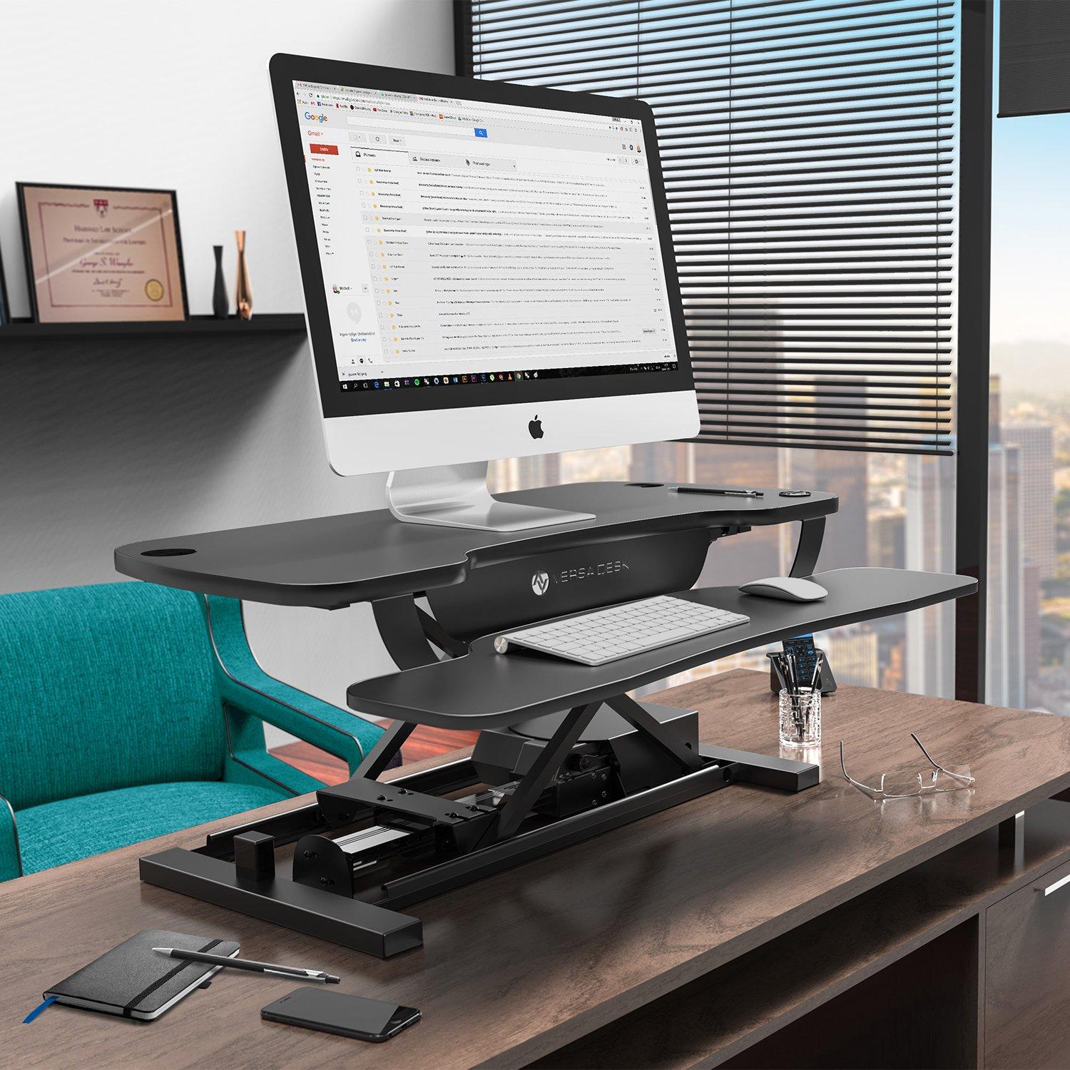 VERSADESK VersaDesk PowerPro Electric Height Adjustable Desk Converter w/ USB Charging Port