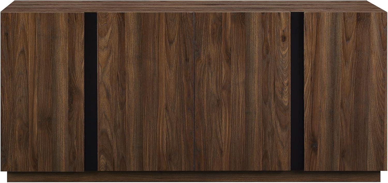 Dark Walnut 70" Minimalist Engineered Wood Sideboard