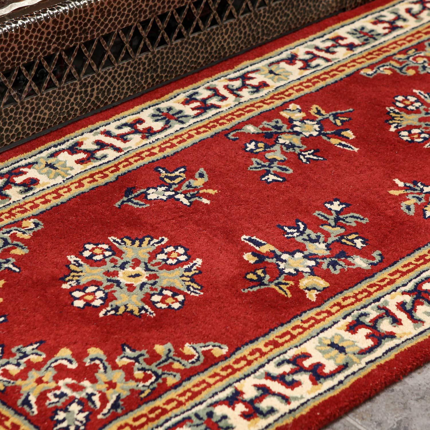 World Menagerie Geloff Hand Tufted Wool Oriental Rug