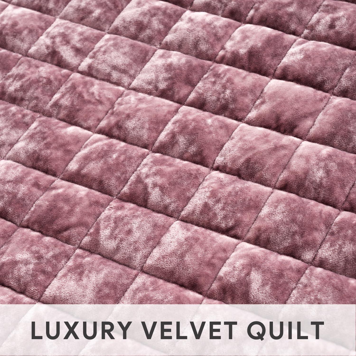 Everly Quinn Deluxe Velvet Comforter King Size, Super Soft Bedding Set, Lightweight Quilted Comforter Set, Slotted Oversized Sheets, 2 Pillowcases, Comforter, Blanket, Duvet Cover