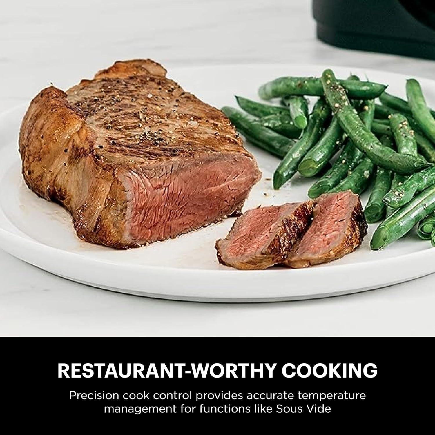 Ninja Foodi Black and Stainless Steel 6.5-Qt 11-in-1 Pressure Cooker Air Fryer