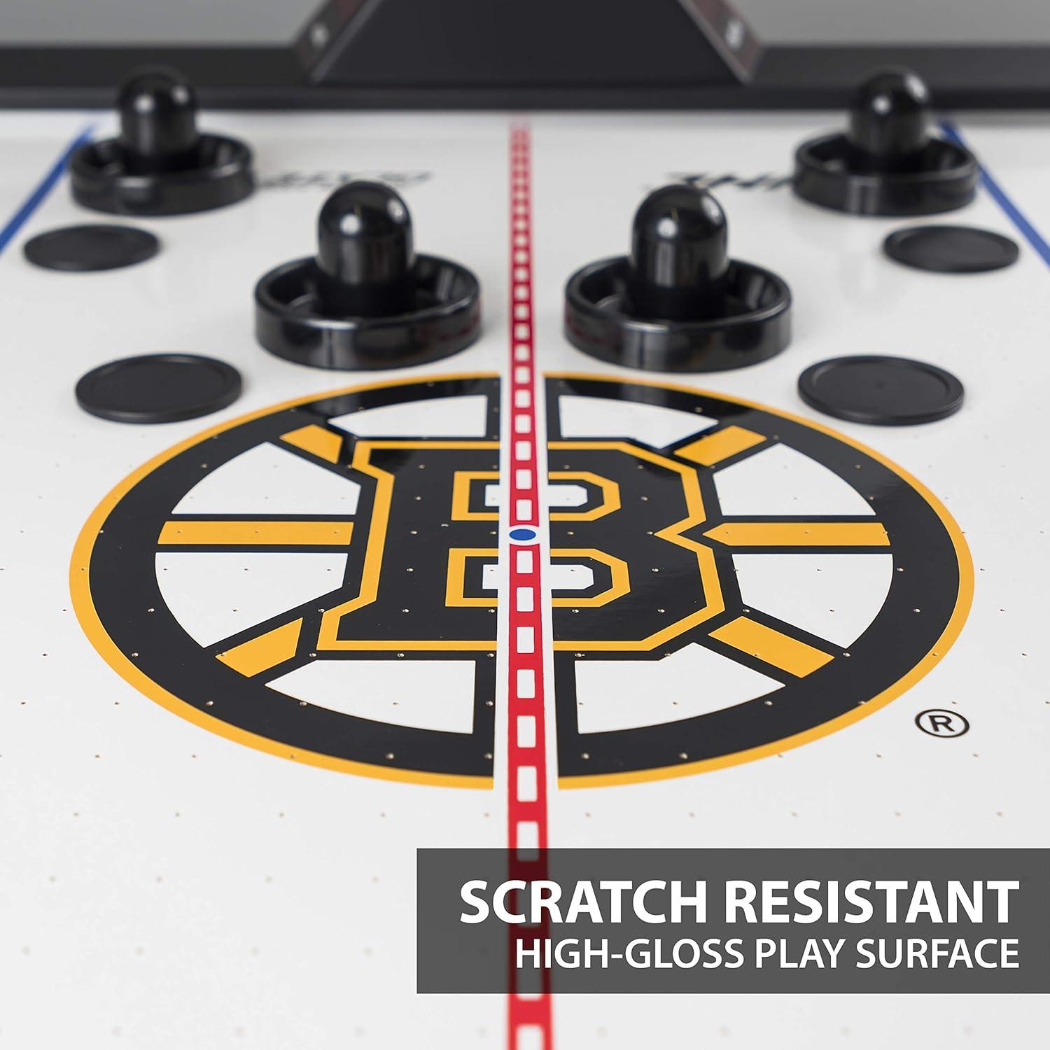 EastPoint Sports NHL 84" Air Hockey Table - Wrap Around Goal, LED Scoring, 4 Pucks and Pushers