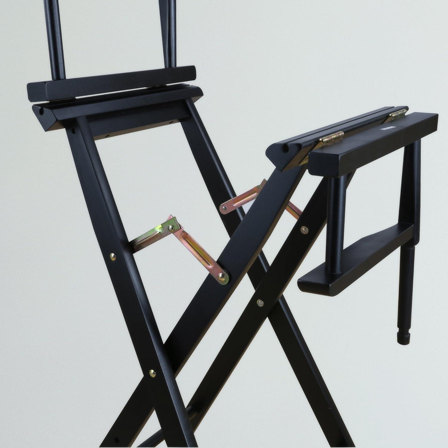 "30" Director's Chair Black Frame-Turquoise Canvas"