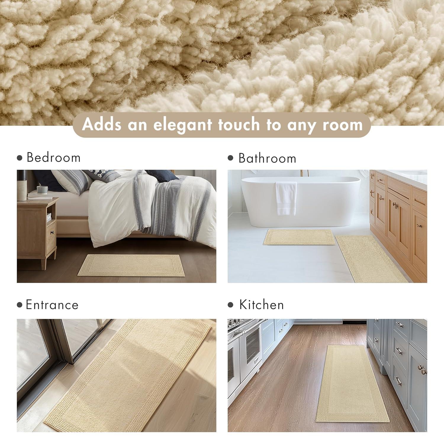 Madison Park Signature Splendor 100% Cotton Tufted 3000 GSM Reversible Bath Rug