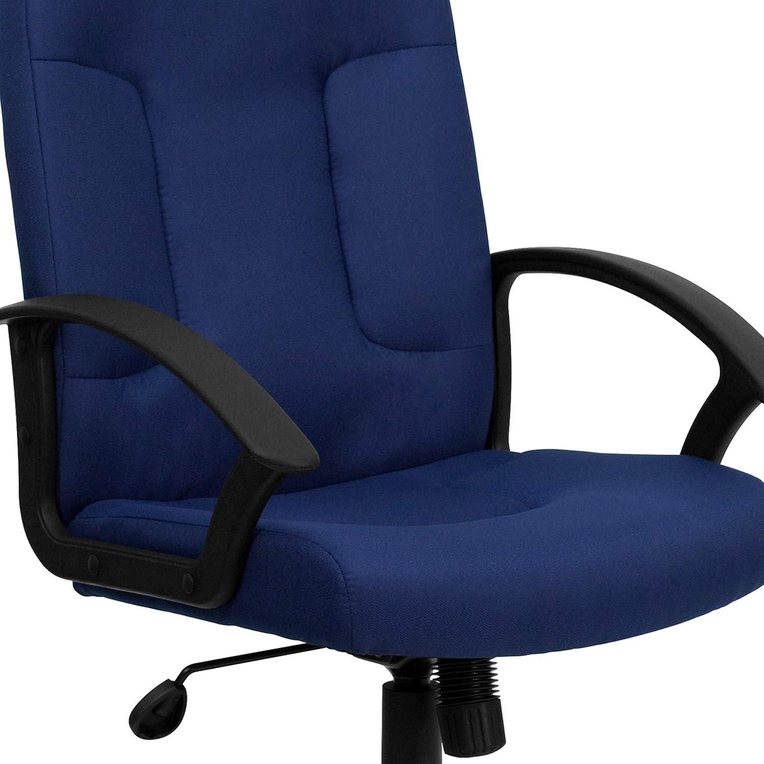 Flash Furniture Mid-Back Fabric Executive Swivel Office Chair with Nylon Arms (Set of 2)