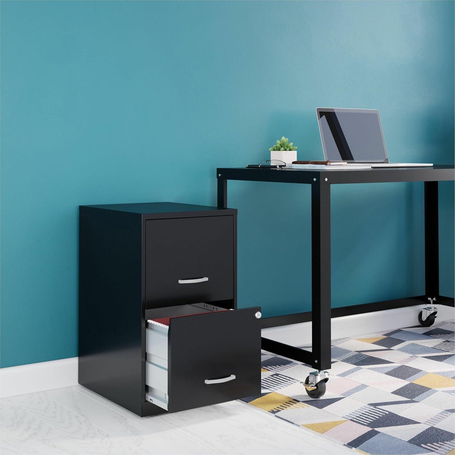 Lorell Soho 14.3'' Wide 2 -Drawer Steel File Cabinet