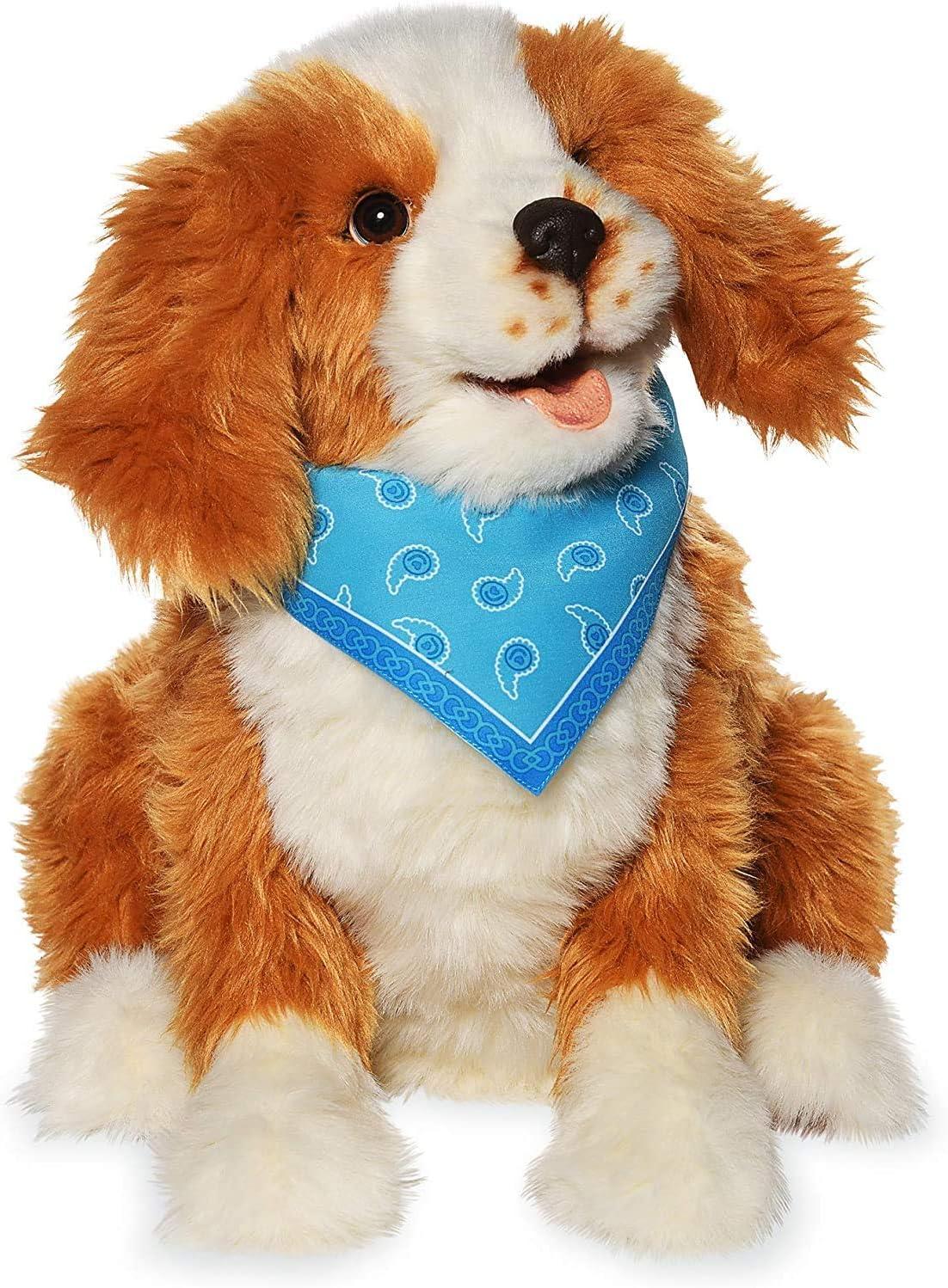 Freckled Pup Brown and White Interactive Companion Pet