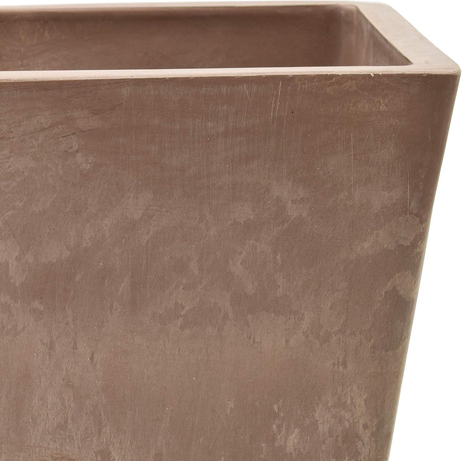 Eco-Friendly Simplicity Taupe Window Box Planter, 25.5" x 9"