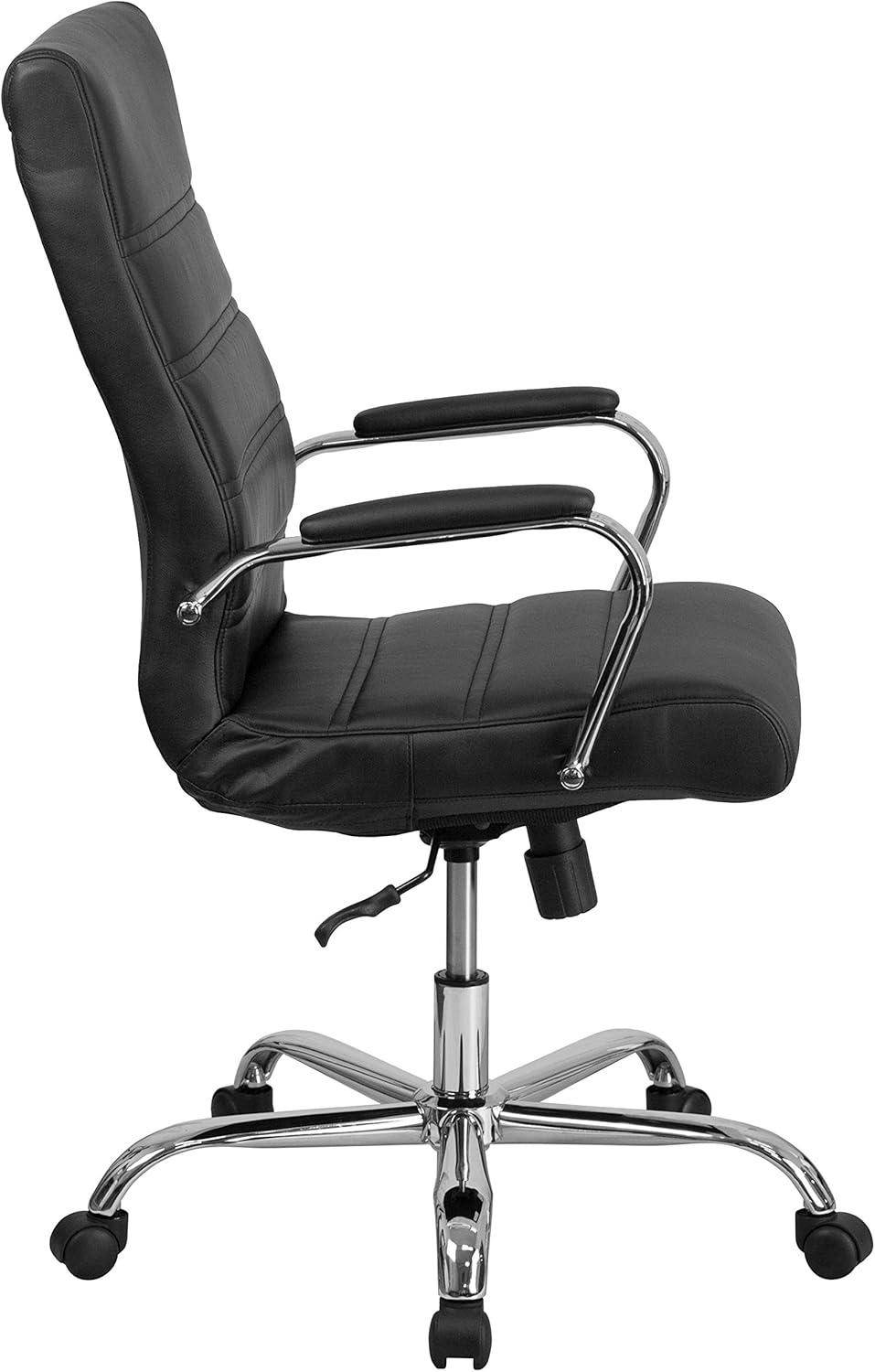 Flash Furniture High Back Executive Swivel Office Chair with Metal Frame and Arms