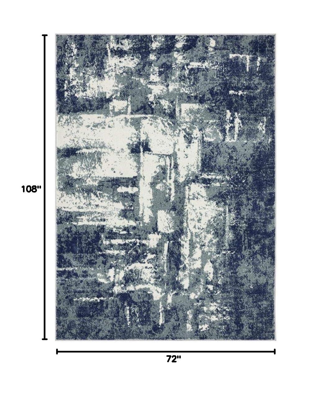 Luxe Weavers Abstract Modern Area Rug, Blue 6x9