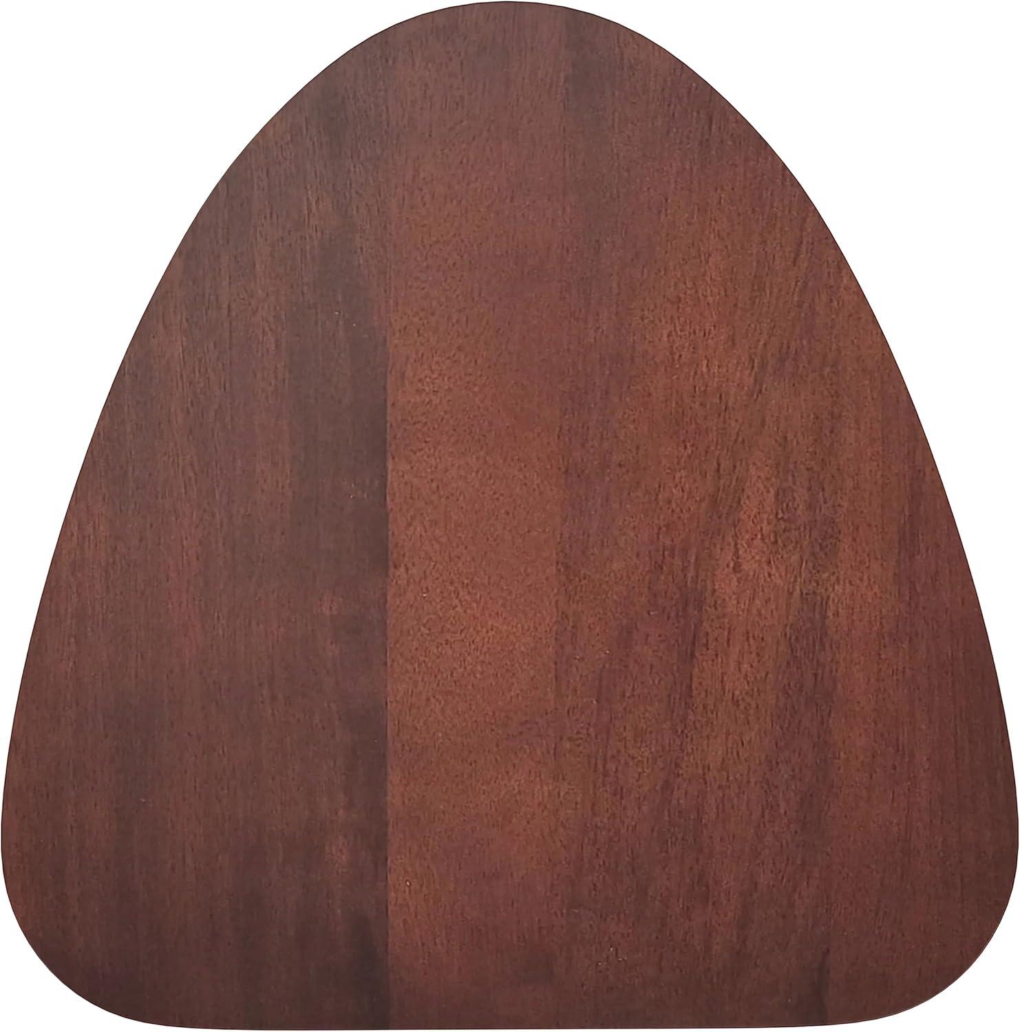 Simpli Home Patrice Solid Mango Wood Mid-Century Modern End Table with Unique Shaped Top and Hairpin Legs & Reviews | Wayfair