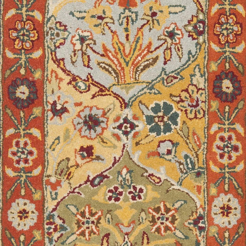 Heritage HG510 Hand Tufted Runner Rug - Multi/Red - 2'3"x10' - Safavieh.