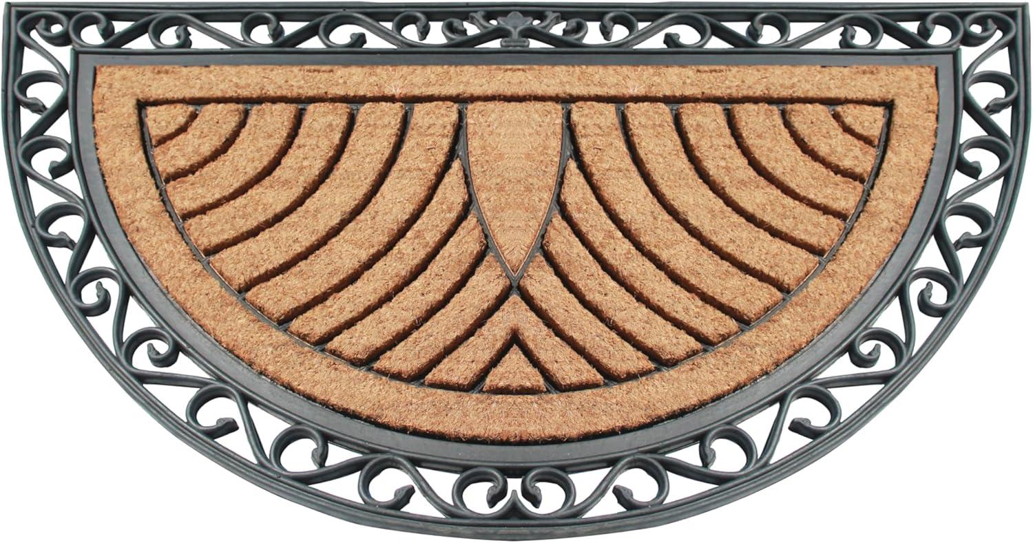 A1HC Natural Coir & Rubber Door Mat, 30"x48" – Thick, Durable, Heavy Duty, Anti-Shed, Fade-Resistant, Long-Lasting Outdoor Entrance Large Doormat for Front Porch