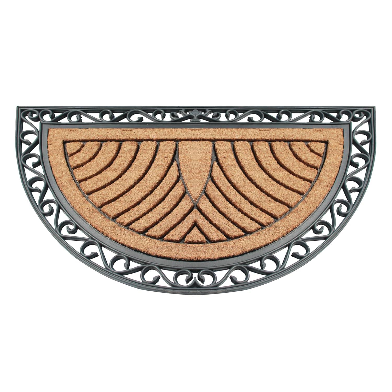 A1HC Natural Coir & Rubber Door Mat, 30"x48" – Thick, Durable, Heavy Duty, Anti-Shed, Fade-Resistant, Long-Lasting Outdoor Entrance Large Doormat for Front Porch