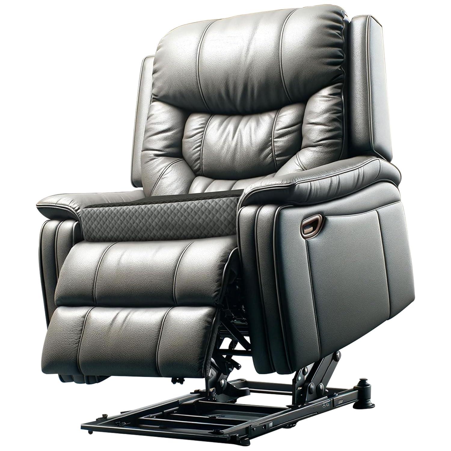 K?lbs Extra Large Recliner Cushion | Chic 2 Tone Velvet Cover | Memory Foam Seat Cushion 5 inch Thick 20" x 20" Extra Large Chair Cushion