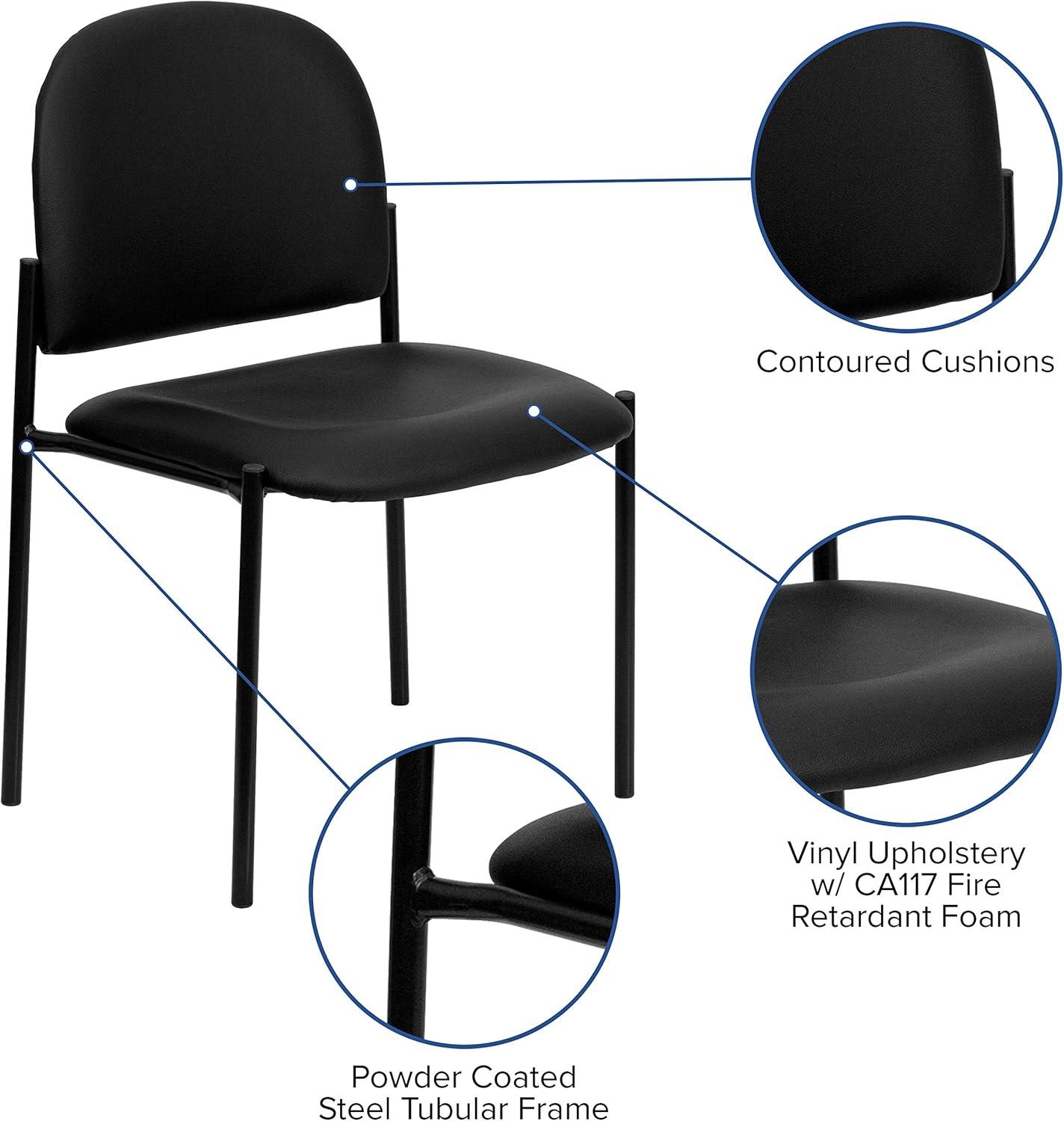 Prather Comfort Stackable Steel Side Reception Chair