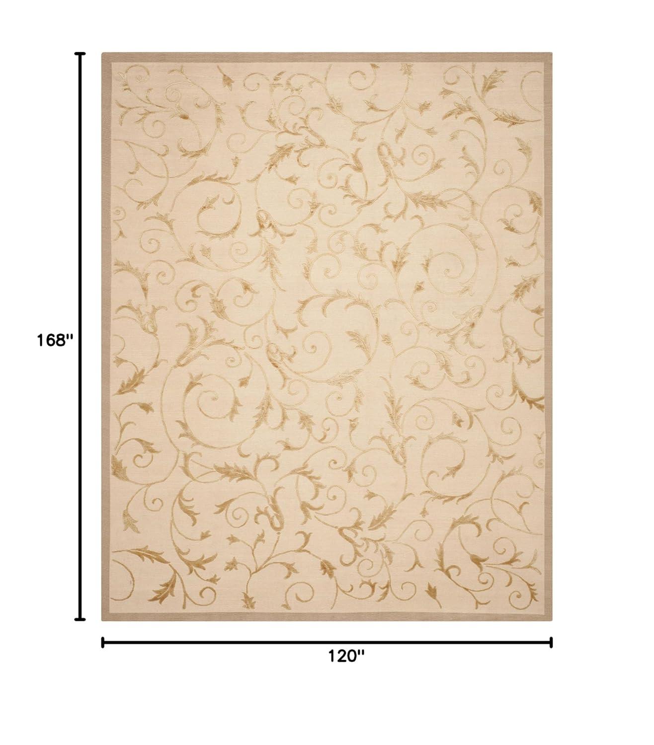Ipswich Hand Knotted Silk & Wool Pile Abstract Rug