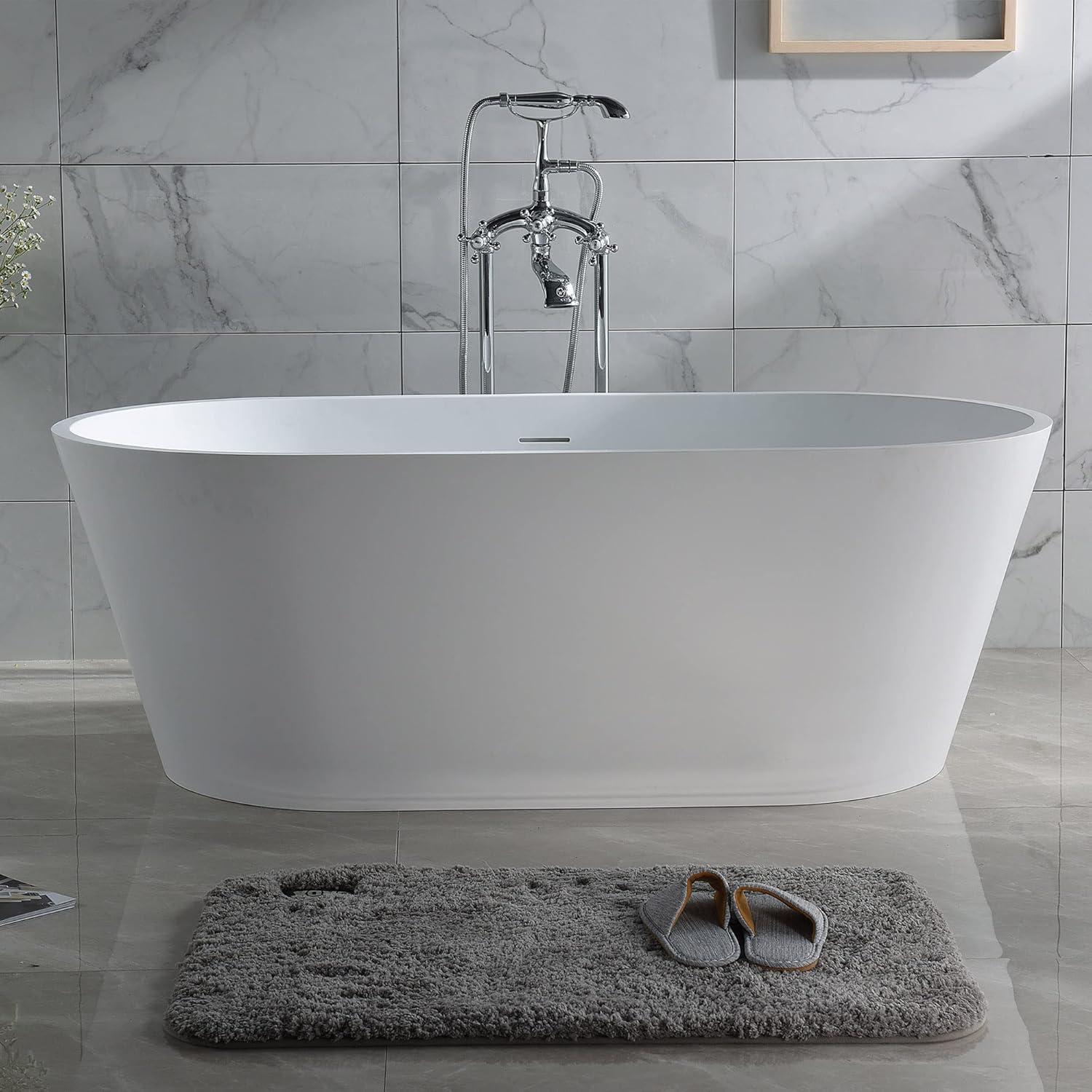 60'' x 30'' Freestanding Stone Bathtub