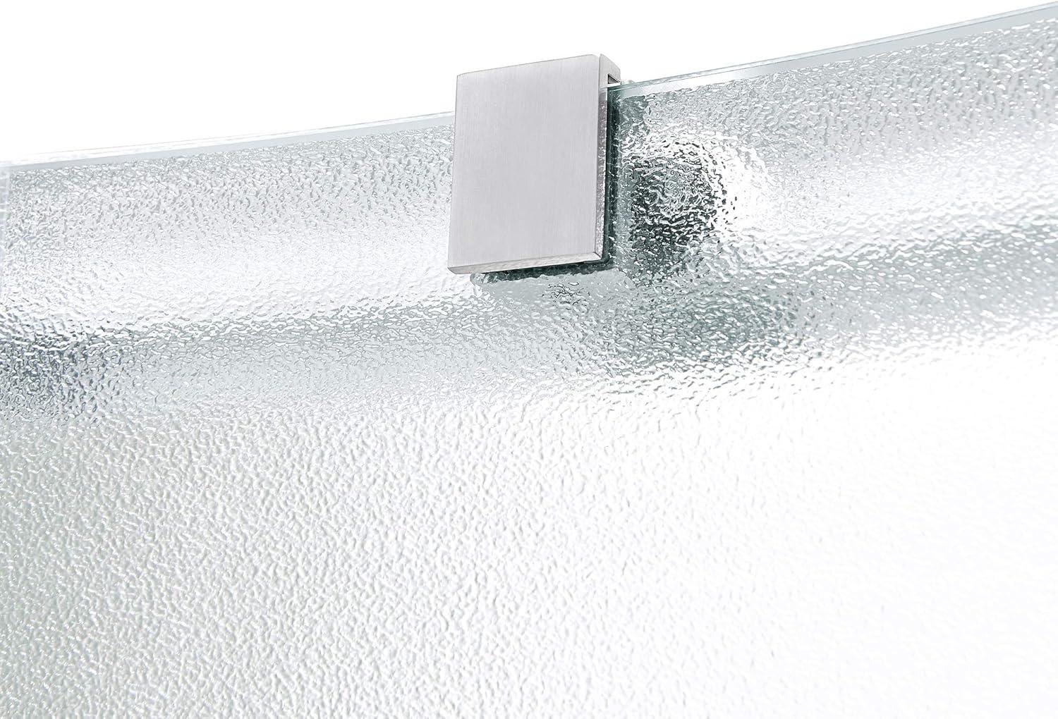 Breeze 32 in. Corner Shower Sliding Door with Walls and Base included, Frosted Glass