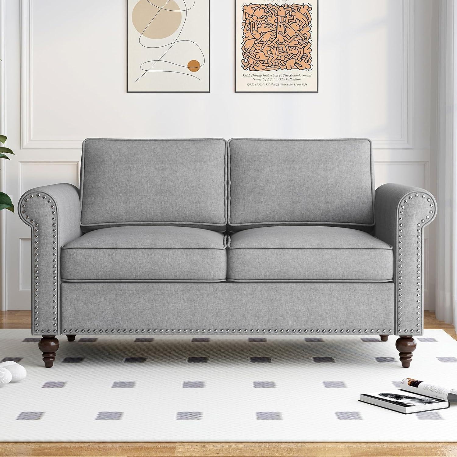 Alcott Hill® Devondrick 3-Piece Sofa Set | 3-Seater Sofa Couch, Loveseat and Single Sofa Chair for Small Spaces | Easy Assembly & Stain Resistant Fabric (Apartment/Dorm Ready)