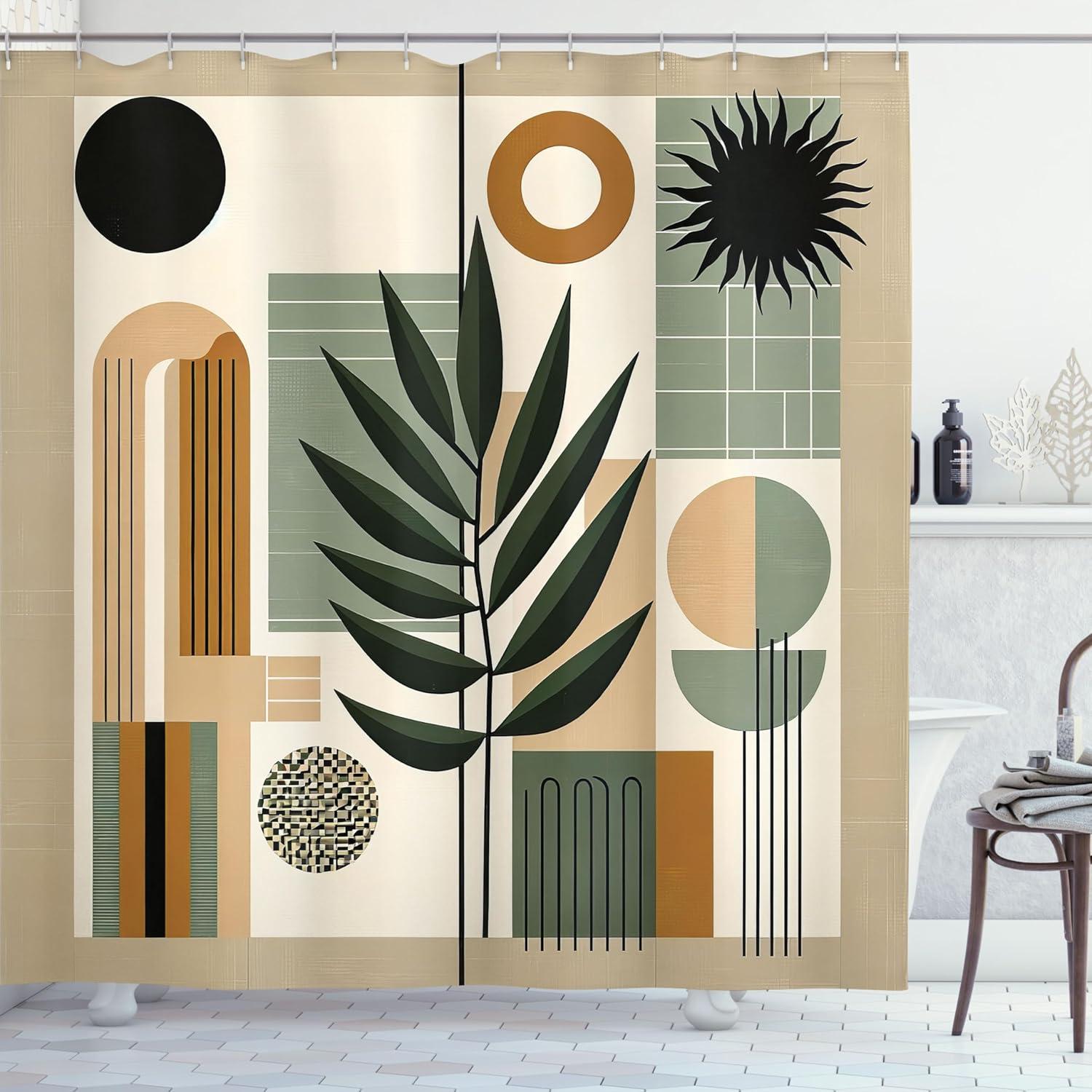 Ambesonne Floral Shower Curtain with Hooks Included