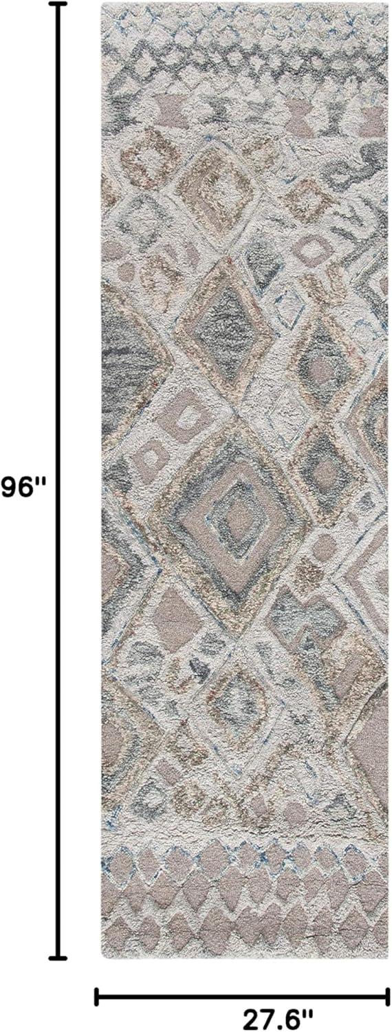 Casablanca CSB618 Hand Tufted Moroccan Shag Area Rug  - Safavieh