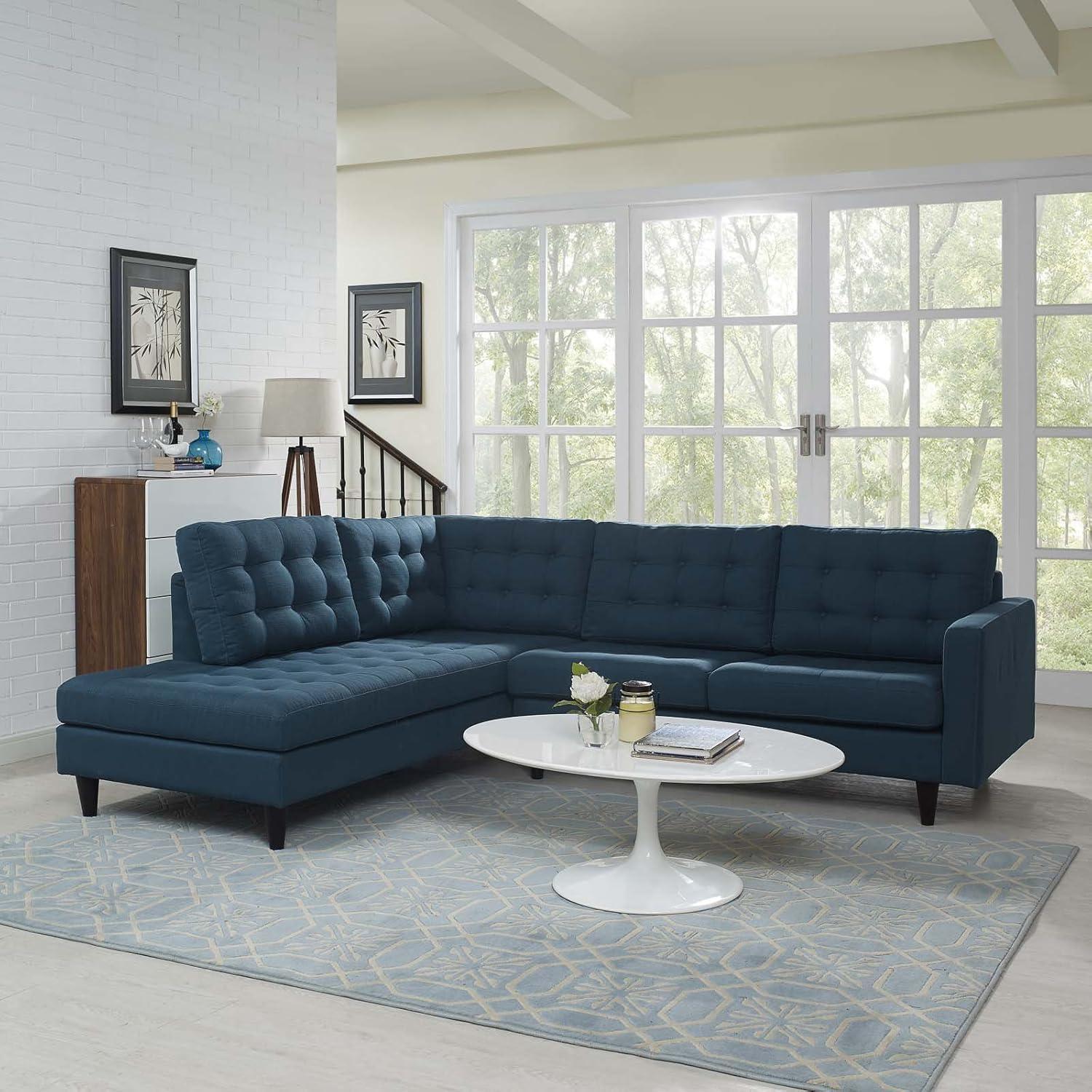Modway Empress 2 Piece Upholstered Fabric Sectional