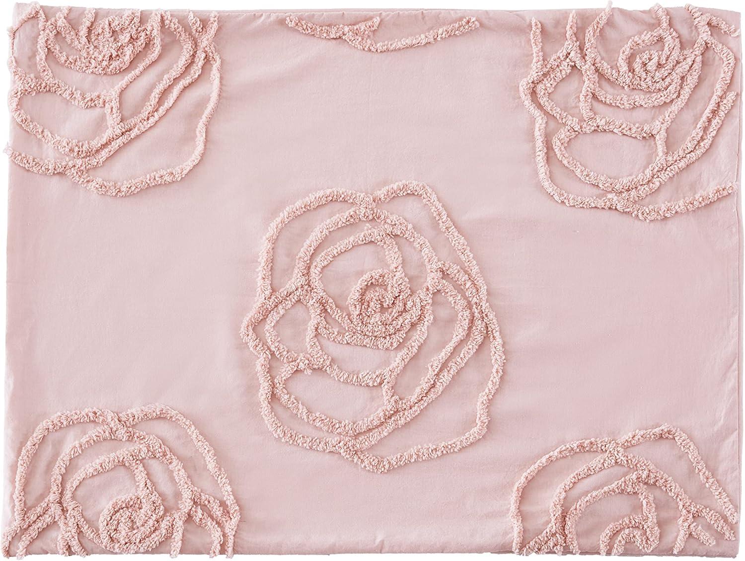 Betsey Johnson Rambling Rose Cotton Pink Duvet Cover Bonus Set