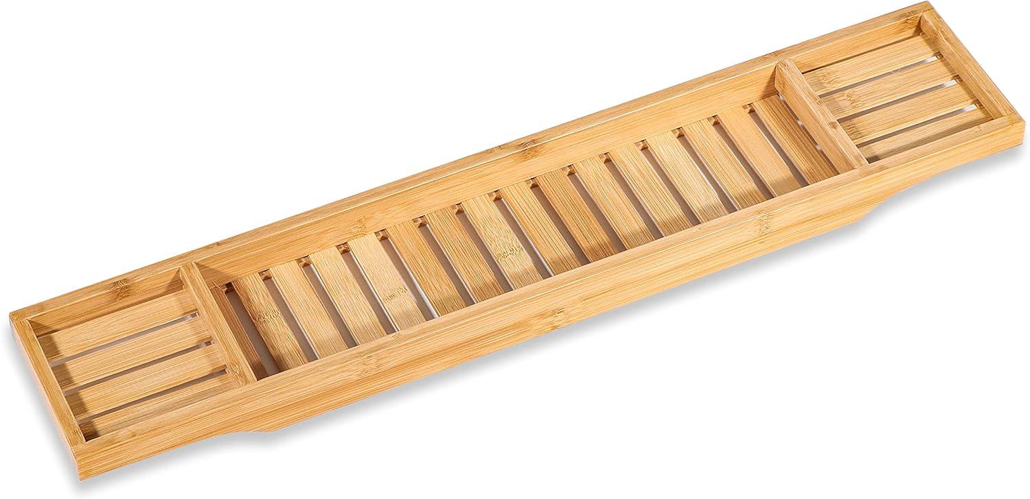 Freestanding Bamboo Bath Caddy