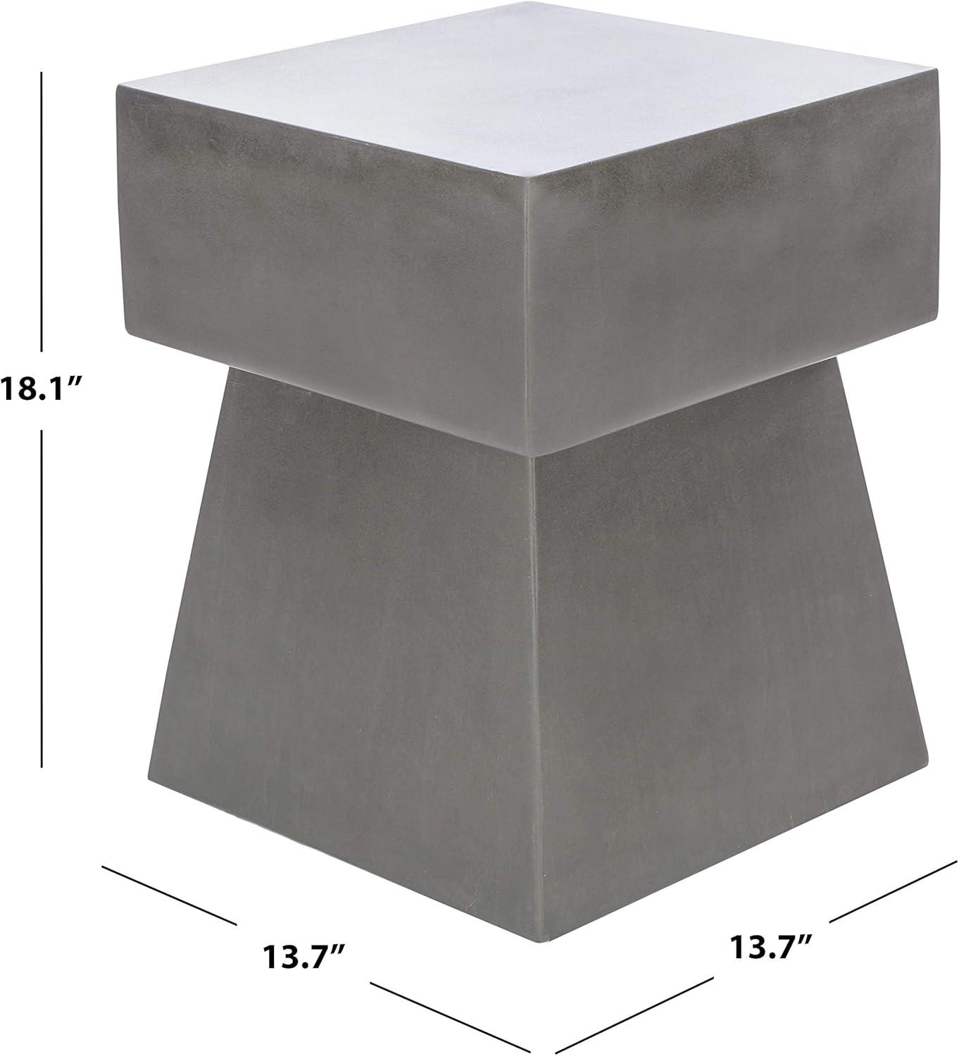 Zen Mushroom Modern Concrete 18.1 Inch H Indoor/Outdoor Accent Table  - Safavieh