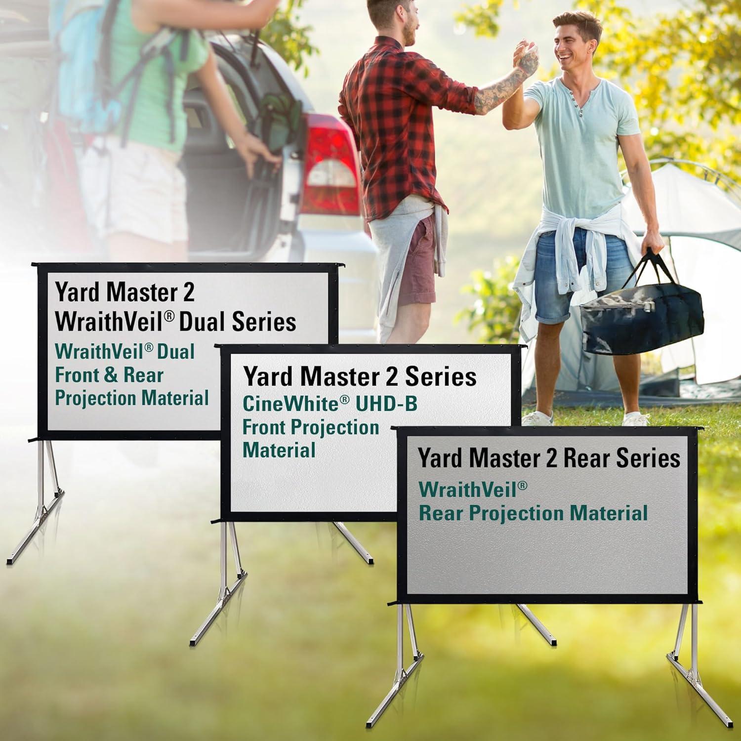 Elite Screens Yard Master 2 Rear Series Portable Folding rear Frame Projector Screen
