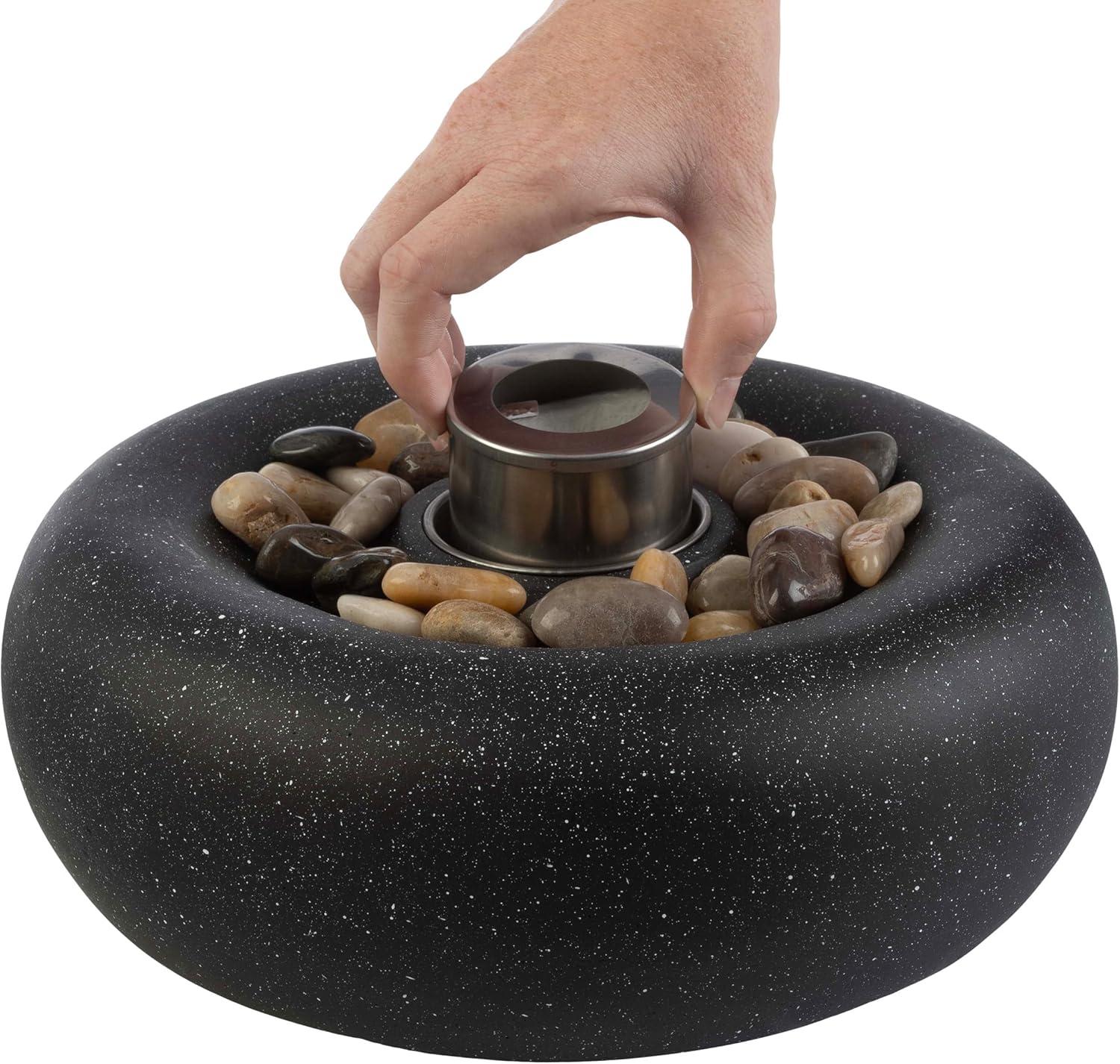 Pure Garden 11.4" Tabletop Fire Pit Dark Gray