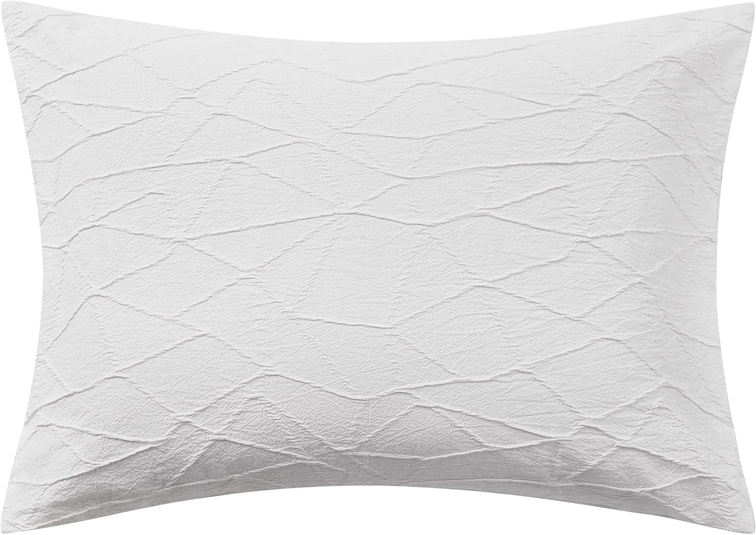Vera Wang Vera Wang Abstract Crinkle White Comforter Set
