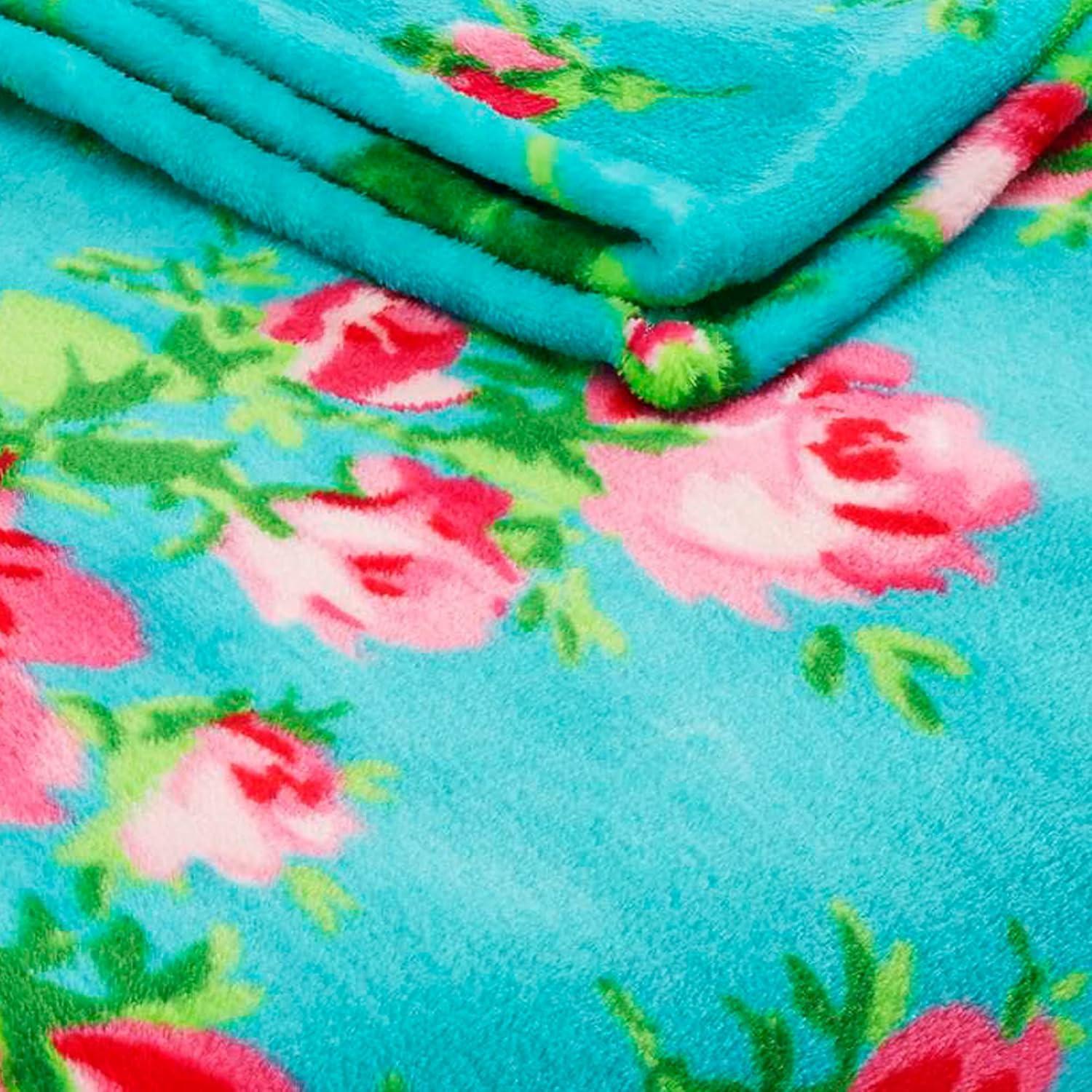 Betsey Johnson Bouquet Day Ultra Soft Plush Throw Blanket